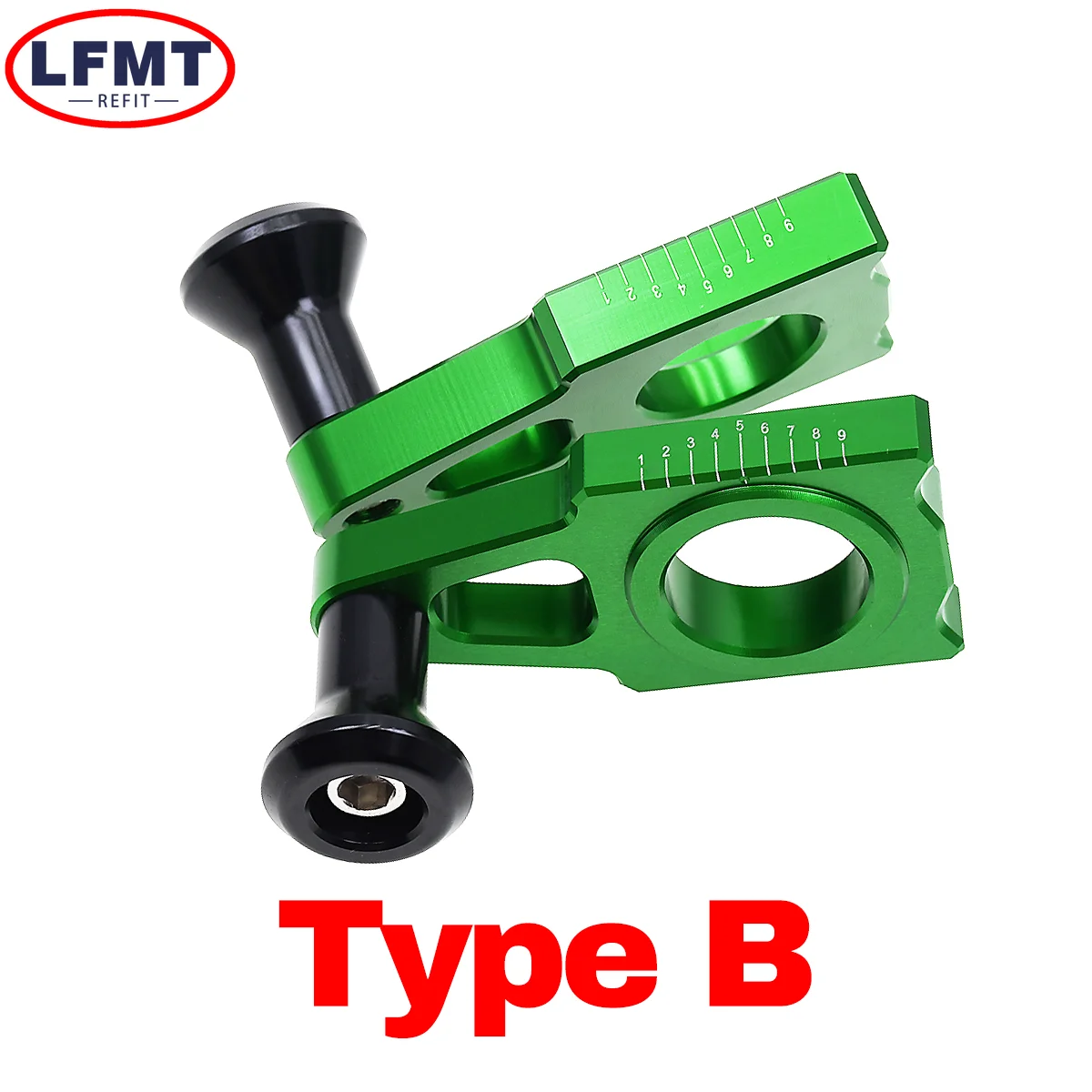 أداة ضبط سلسلة المحور الخلفي للدراجات النارية باستخدام الحاسب الآلي لـ Kawasaki KX125 KX250 KX450 KX250F KX450F KLX450R لسوزوكي RMZ250 RMZ450 Motocross #5