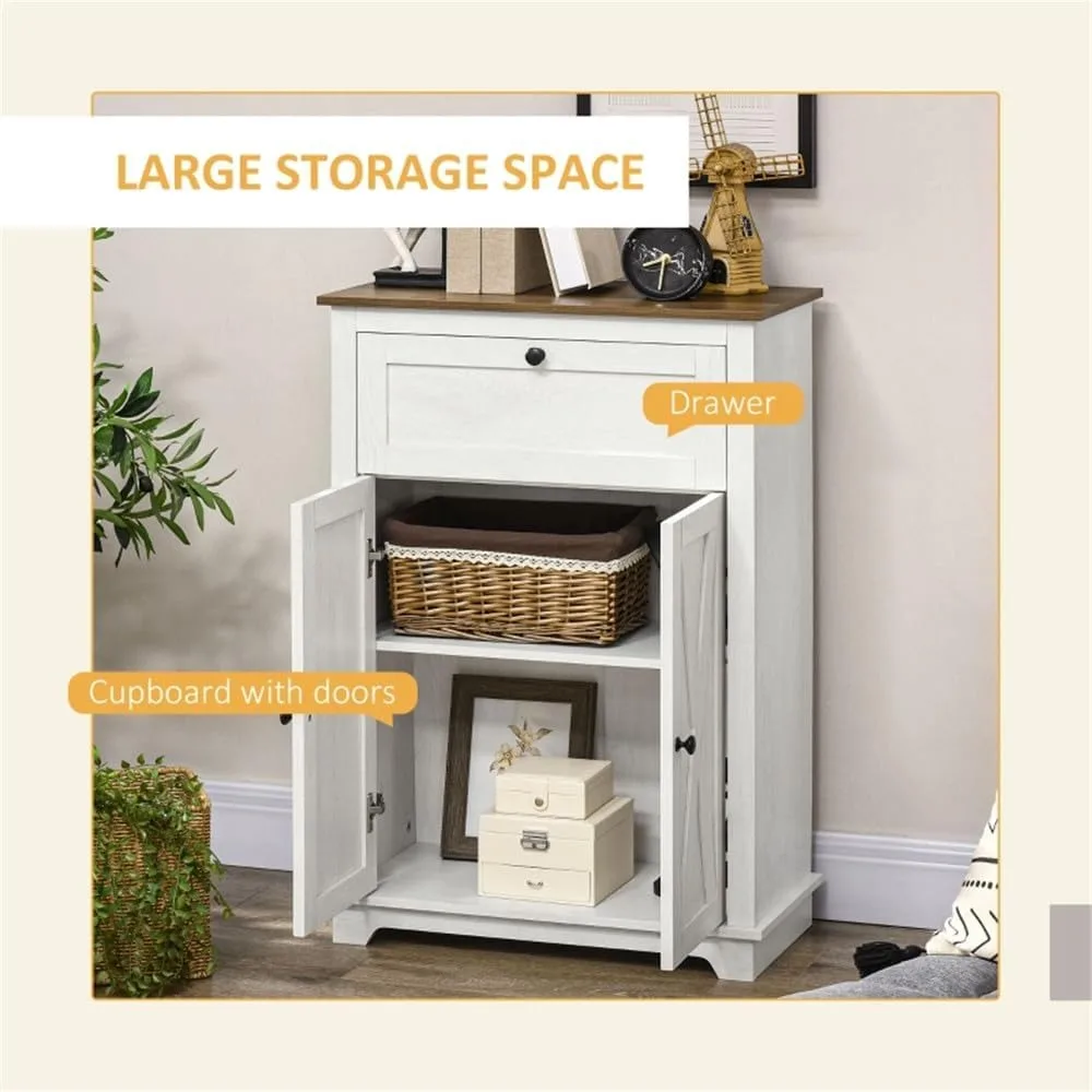 Coffee Bar Cabinet Storage Cabinets,Modern Buffet Sideboard,Large tabletop drawer and a 2-tier Storage Cabinet for Bathroom