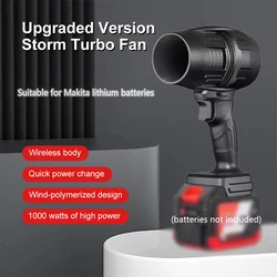 Turbo Fan Electric Blower Dust Blowing Car Washing Snow Removal Handheld Violent Turbo Fan Car Dryer Blower Suitable for Makita