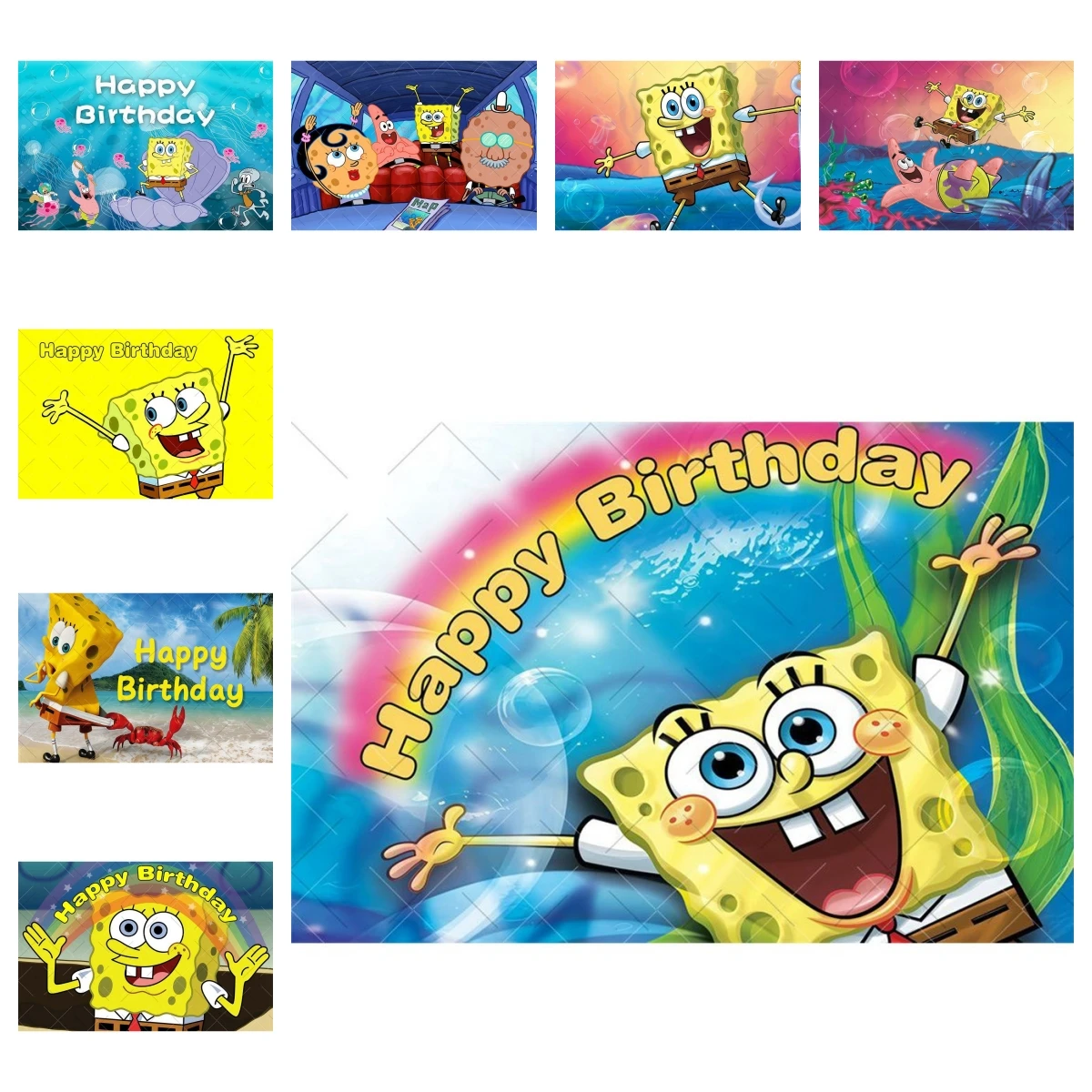 

Spongebob Squarepants Themed Party Background, Boys' Birthdays, Baby Showers, Decorations, Baby Photography Studio Supplies