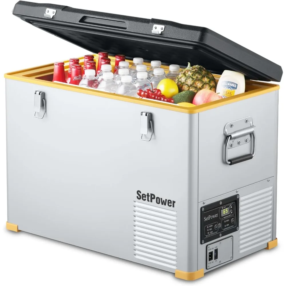 

New Upgraded RV45S Single Zone 12 volt refrigerator, 48 Quart Portable Refrigerator Electric Cooler
