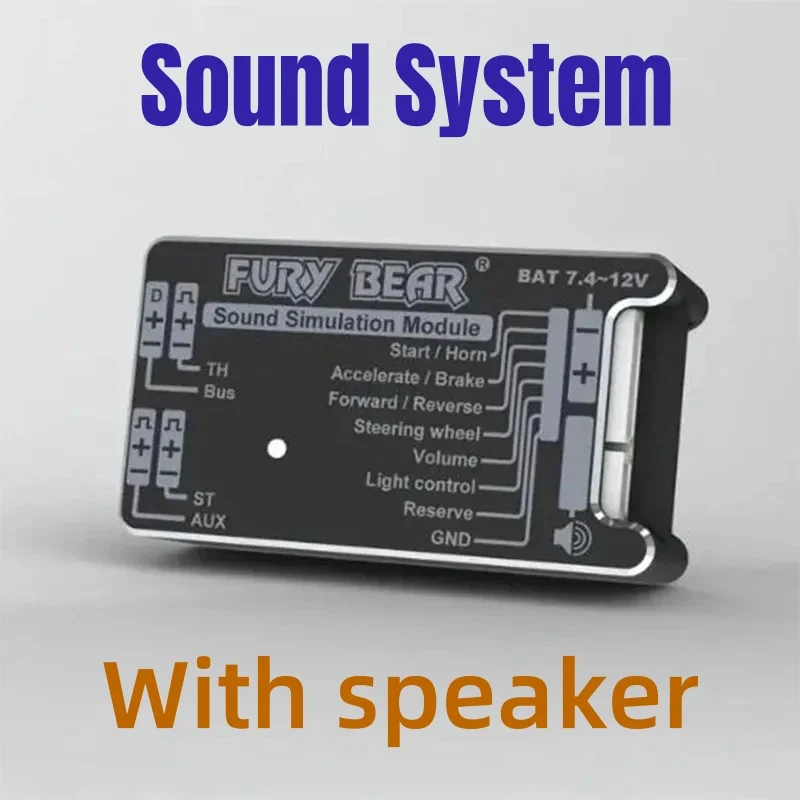 

Fury Bear Sound & Light Simulation System 1/14 For Tamiya Lesu For Scania Man Actros Volvo Car Parts Rc Truck Trailer Tipper