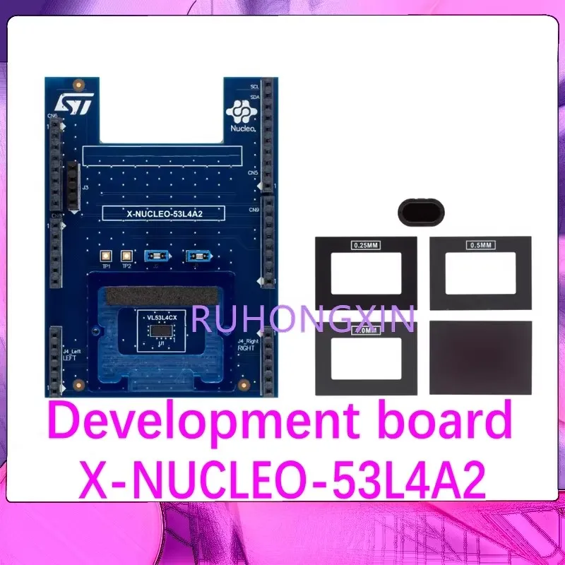 X-NUCLEO-53L4A2 Transit time sensor with extended range measurement expansion board facing STM32