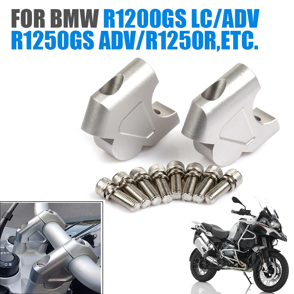 

For BMW R1200GS LC Adventure R 1200 GS R1250GS ADV Motorcycle Handlebar Riser Up Backs Moves Bracket Handle Bar Clamp Adjuster