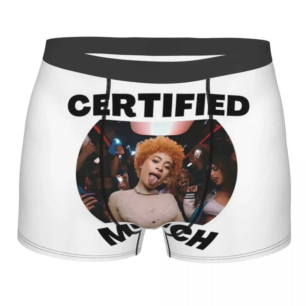 Custom Ice Spice Hiphop Music Rap Munch Boxers Shorts Men Briefs Underwear Fashion Underpants