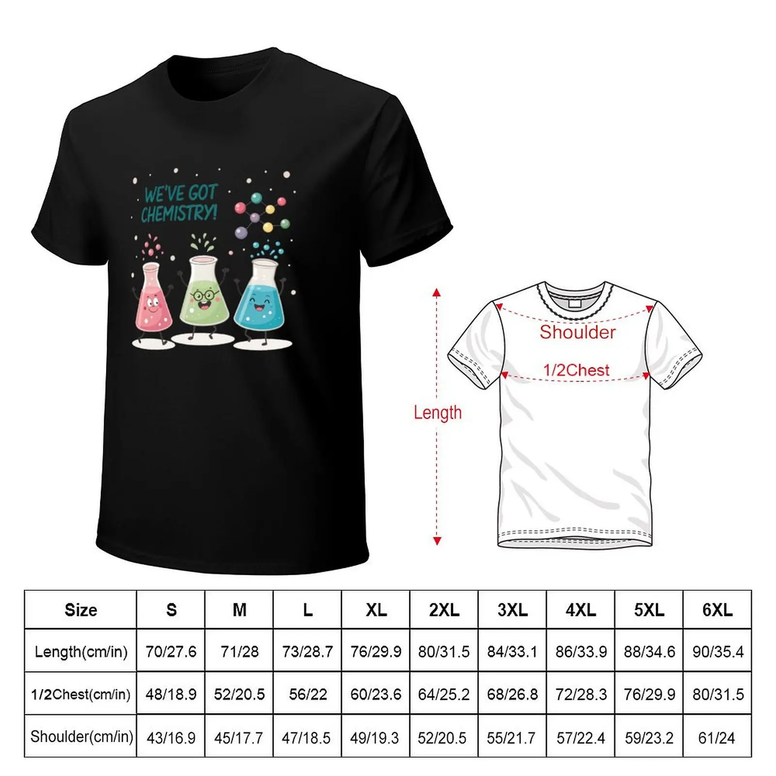Science Beaker Buddies T-Shirt Modern Style Print T-Shirt