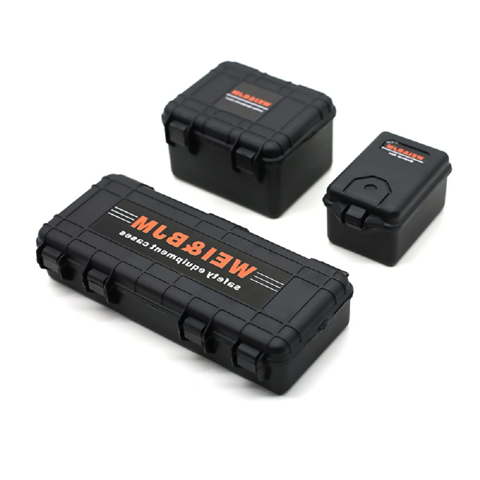 3pcs RC Car Simulated Suitcase Luggage Travel Storage Box for 1/10 RC Crawler D90 Axial SCX10 TRX4 Car Decoration Tools