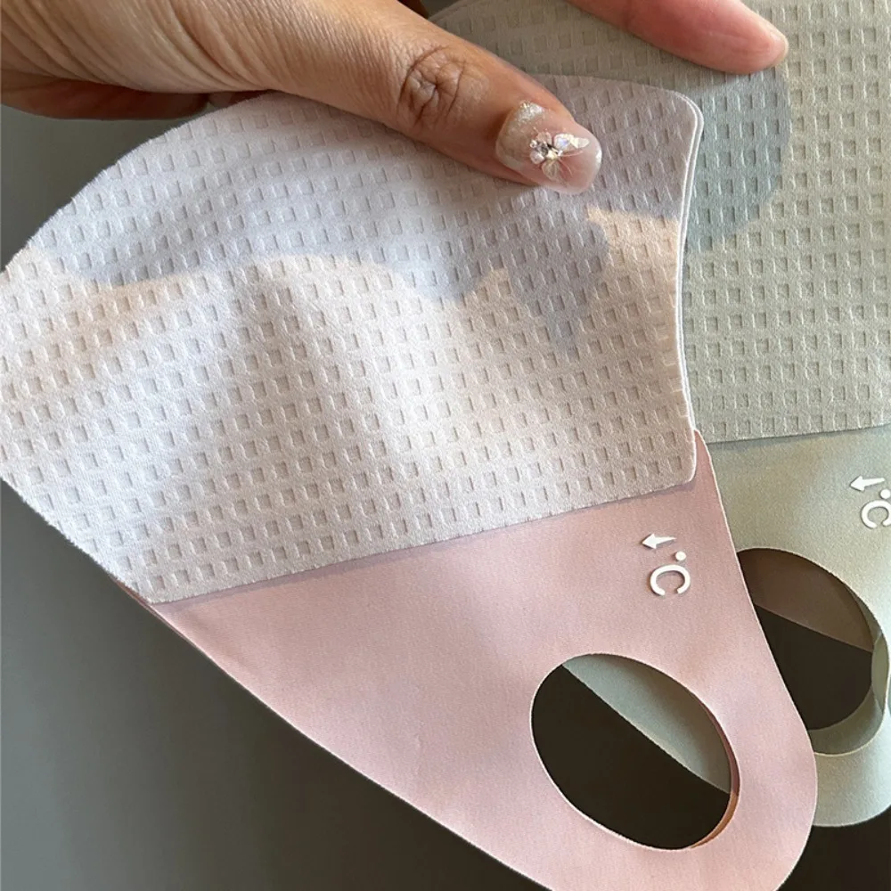 Heißer Verkauf Atmungsaktive Eis Seide Maske Spurlose Anti Pollen Reiten Gesichtsmaske Ultradünne Zellular Sonnenschutz Maske Ausflug