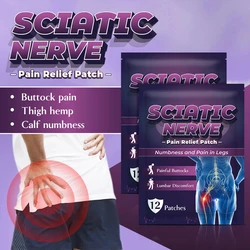 Sumifun 12/24/60Pcs Sciatic Nerve Relief Patches Relieve Back Lumbar Disc Herniation Piriformis Hip Massage Care Sticker Healthy