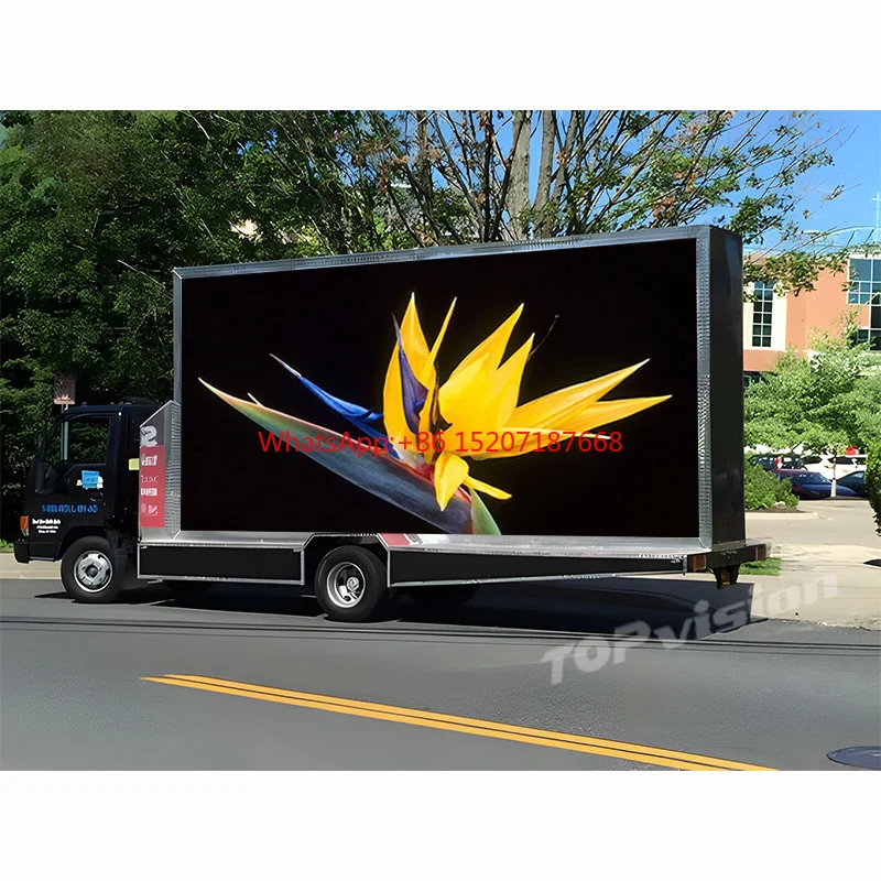 

TOPvision Outdoor Waterproof P6 Mobile Advertising Vehicle Van Mounted Truck LED Display Screen