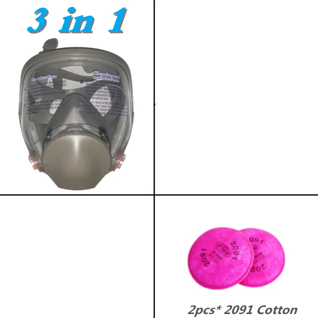 Full face spray protective mask, industrial gas mask respirator, new type 6800 gas mask, mechanical maintenance chemicals. image 6