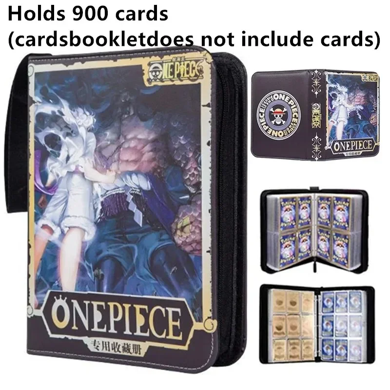 900 sztuk ONE PIECE Album na karty Folder na książki 9 miejsc na karty Sakura Kakashi Kolekcje Zamek Podwójna kieszeń Zamek błyskawiczny Uchwyt na segregator karty