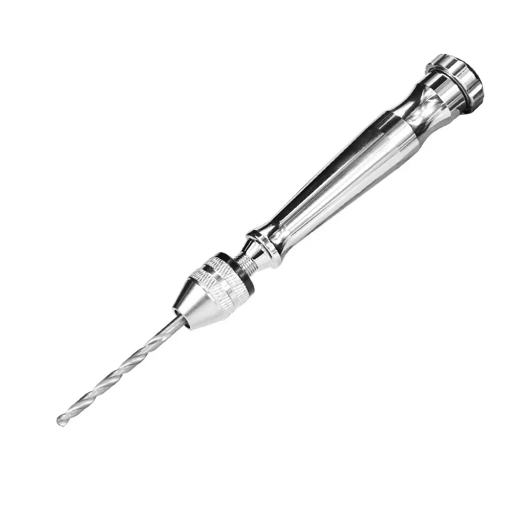 Manual Drill Chuck Small Hand Drill Mini HSS Steel Hand Drill With 10 Drill Bits Woodworking Drilling Rotary Tools