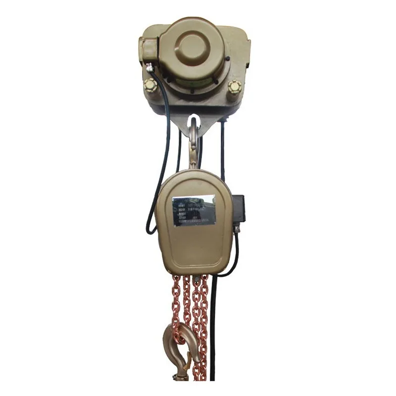 BT4 Explosion Proof Electric Chain Hoist Aluminum Bronze No Spark Hook Mounted Hoist For Chemical Workshop Lifting Operation