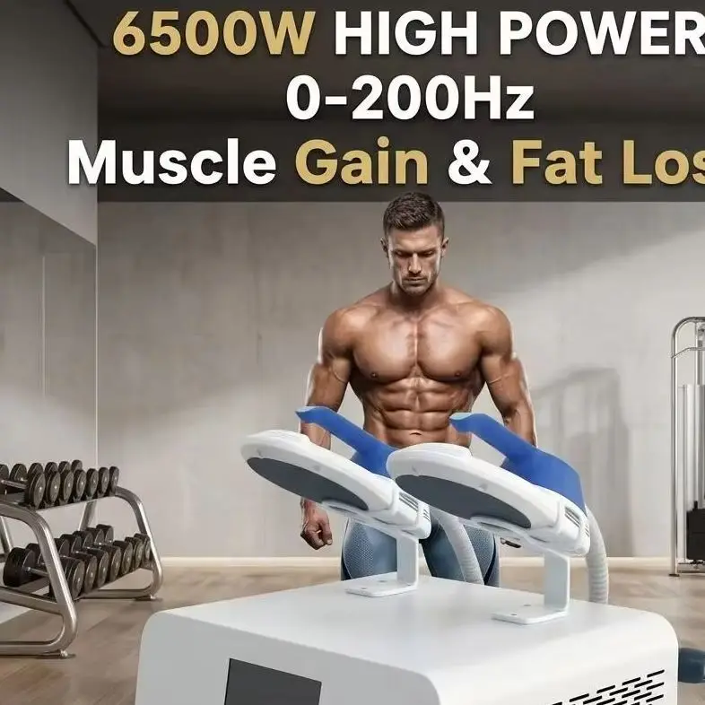 

6500W Machine EMS Body Slimming Sculpting Fat Burning RF ABS Muscle Stimulating Upgrade Weight Lose Electromagnetic