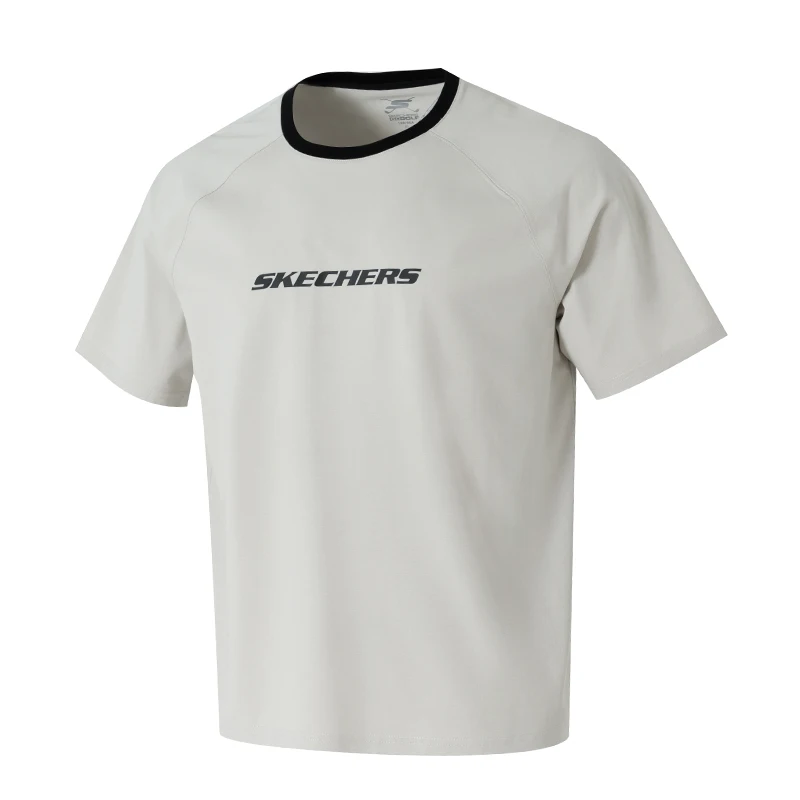 

Skechers Men's and Women's Knitted Crew Neck Shirt T-Shirt Loose Breathable Sportswear Running Fitness Training Half-Sleeved P225U118-02Vp