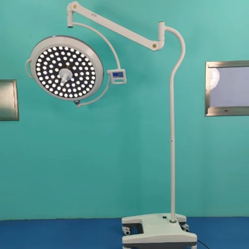 

Floor standing Veterinary Shadowless light Deluxe arm LED500 operating light Mobile medical Shadowless light