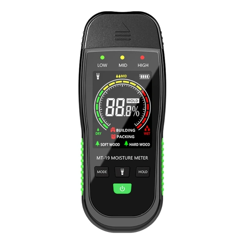 

Moisture Meter for Wall Floor Building Materials Moisture Meter with Flashlight