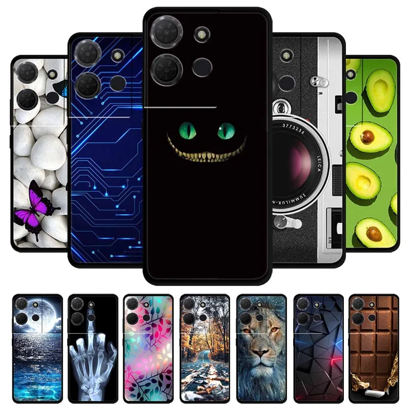 Funda de silicona TPU suave y colorida para TCL K33 K32, carcasa trasera para TCL K32 TCLK33, funda de lujo a prueba de golpes, diseño lindo y romántico, Funda K 32