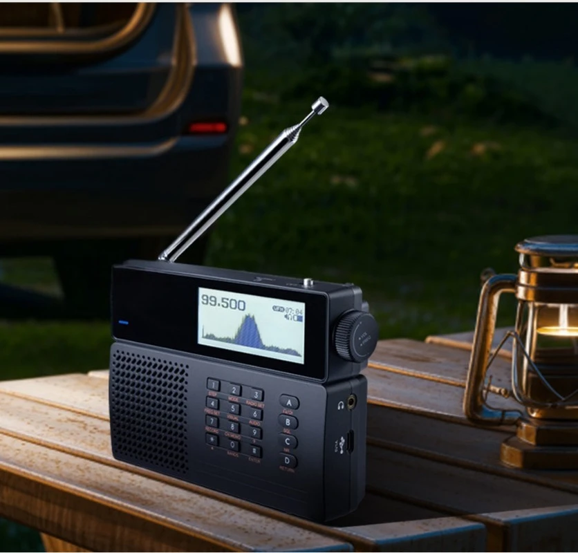 MLite880 Digital Shortwave Radio Receiver, Long‑Wave Medium‑Wave Aviation Band SSB Single‑Sideband Radio with RDS Function