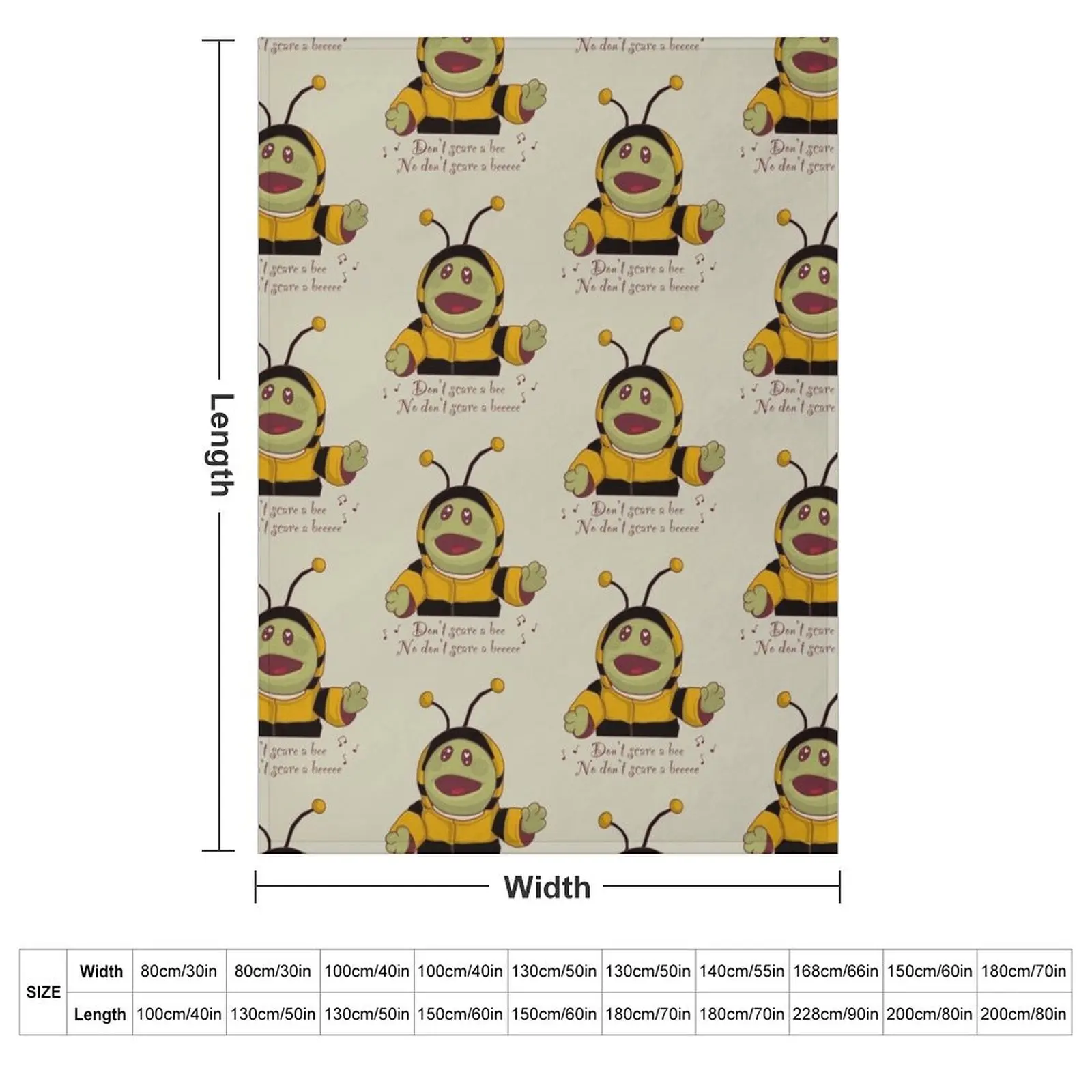 Nanalan didna??t scare a bee Throw Blanket Picnic Decorative Beds Thins manga Fashion Sofas Blankets
