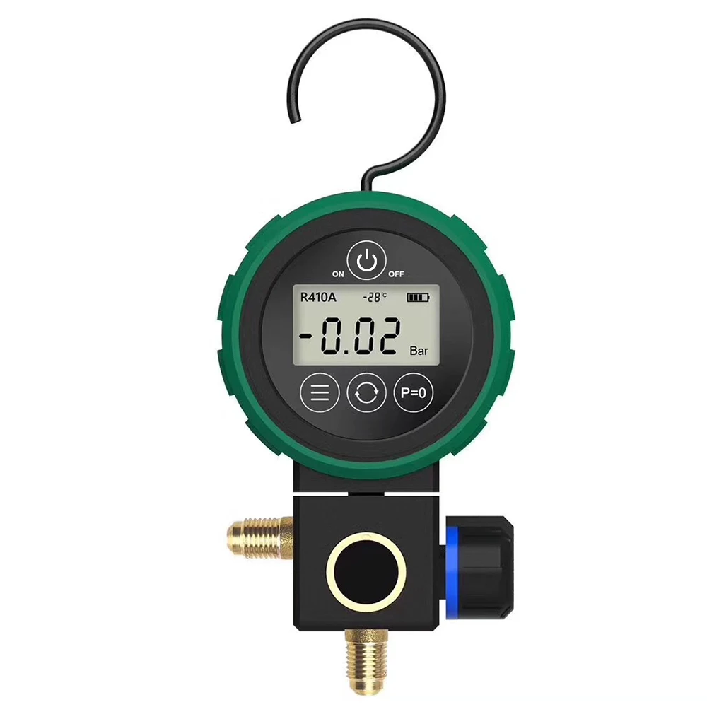 Refrigeration Gauge Digital Mainfold HVAC Air Conditoner Pressure Temperature Meter Tester