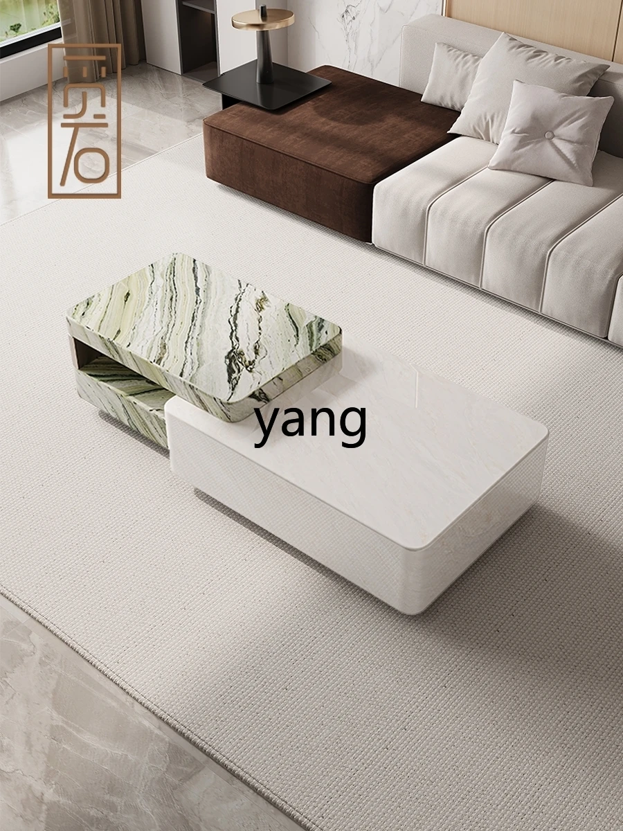 L'm m marble coffee table modern Italian minimalist designer light luxury creative living room