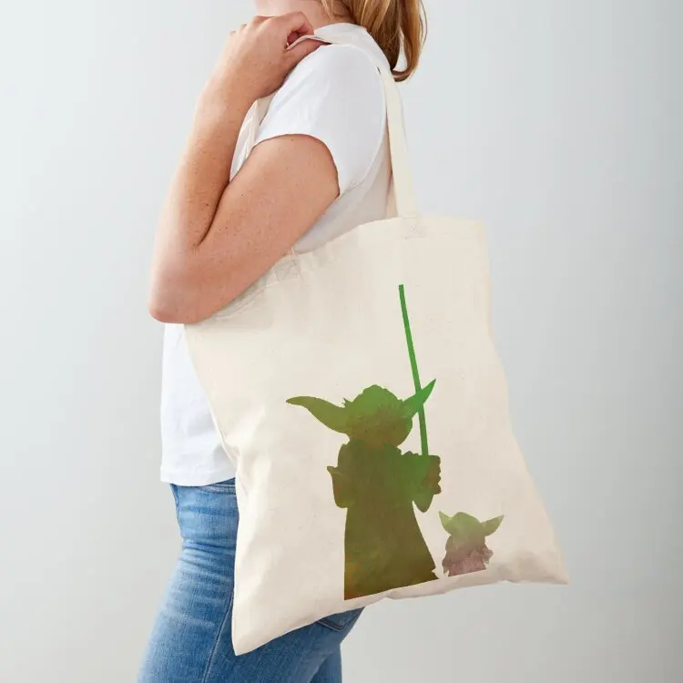 Baby and Elder Inspired Silhouette Tote Bag