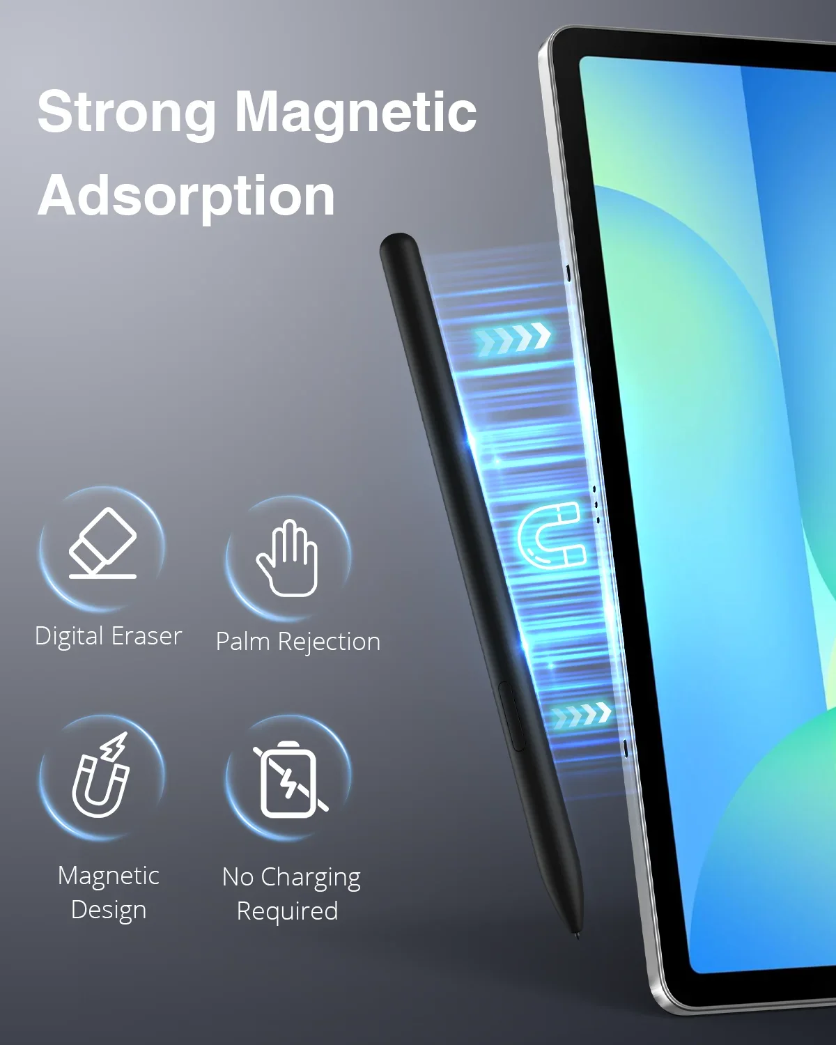 S ปากกาสําหรับ Samsung Galaxy แท็บเล็ต S8 S7 FE S6 Lite S7 + S8 + S9 S9FE S10plus S10U แท็บเล็ตปากกา Stylus Touch ปากกาไม่มีบลูทูธ