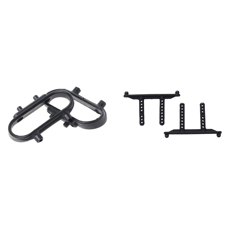 Eco-Friendly-2 conjuntos de peças de carro RC: 1 conjunto de peças de carro de bloco de ligação de para-choque 15-SJ06 e 1 conjunto de suporte de concha de carro RC 15-SJ03