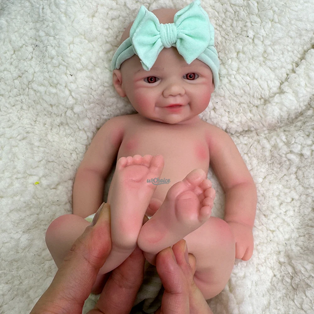 دمية أطفال واقعية مقاس 12 بوصة مصنوعة يدويًا من السيليكون بيبي قابلة للغسل لعيد الميلاد وعيد الأطفال ومجموعة الفنانين