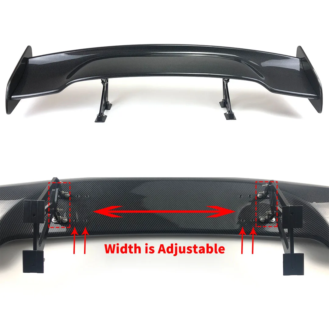 Universal GT Style Rear Spoiler Wing Tail Air Dam For 99% Sedan Body Kit Decoration Carbon Fiber Racing Car Tuning Accessories