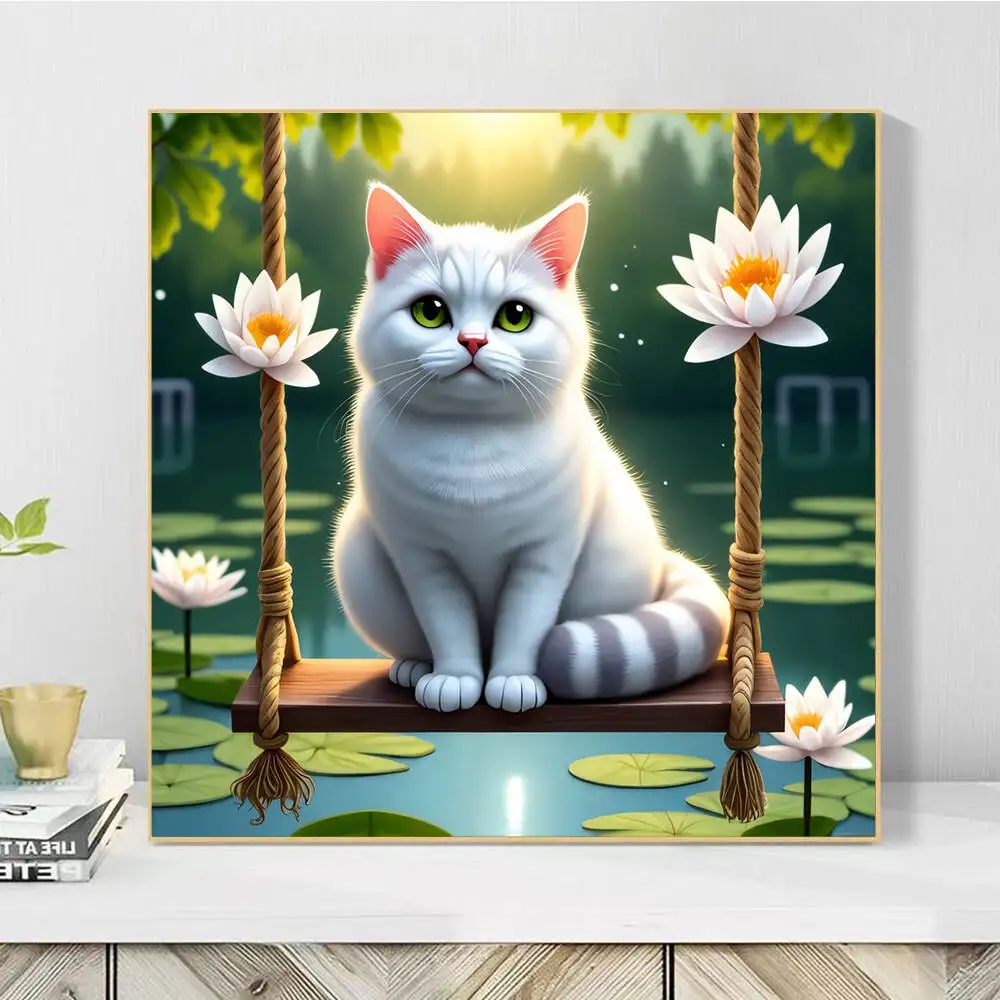 مجموعات الطلاء حسب الأرقام تلوين حيوانات الديك بالأرقام الدجاج DIY على القماش صورة لغرفة المعيشة ديكور المنزل #3