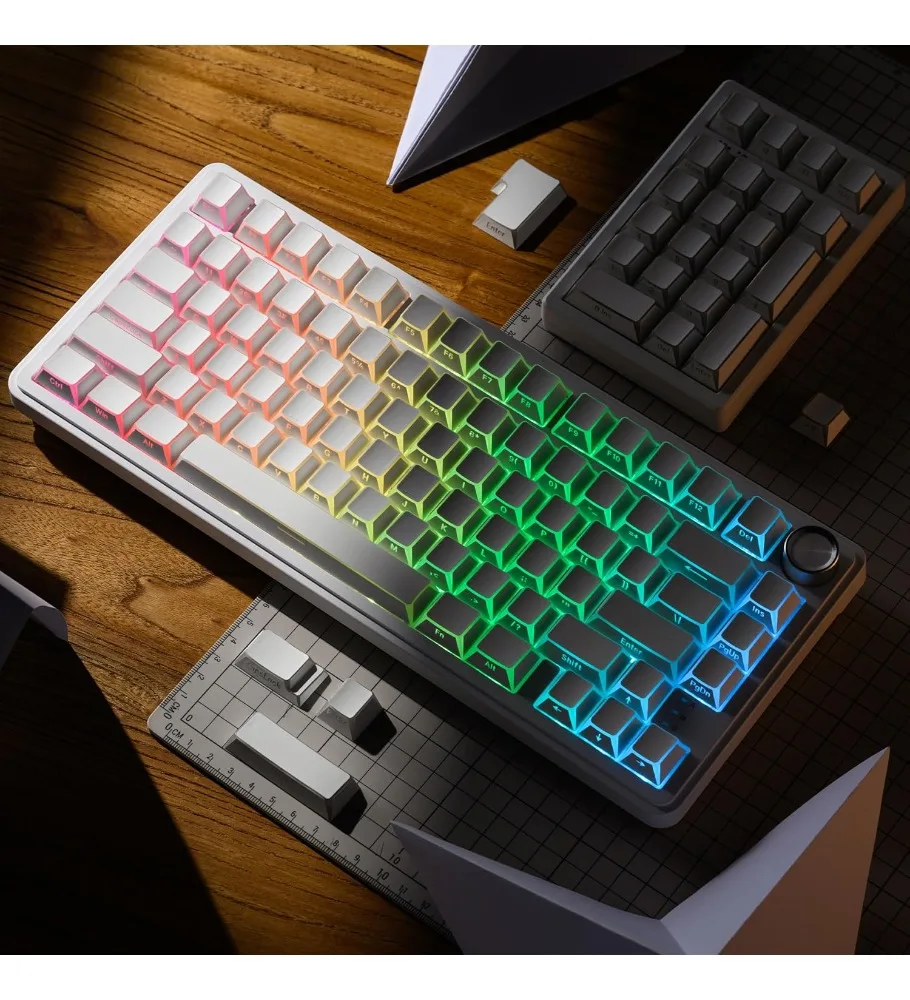 Refraction 4.0 edge and corner light transmission side engraved keycap PBT two-color injection molding original factory highly