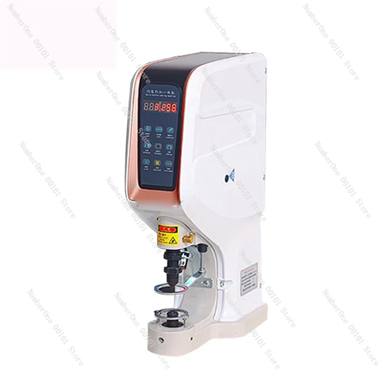 Punching Machine Automatic Big White Four Button Machine Electric Computer Stapling Machine Air Hole Button Punching