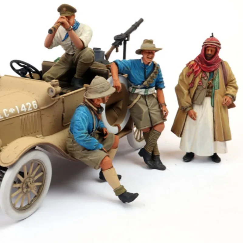 

1/35 Scale Resin Figure Model Kit Military Miniatures WWI Australian Soldiers 4 Figures & Accessories Unassembled and Unpainted