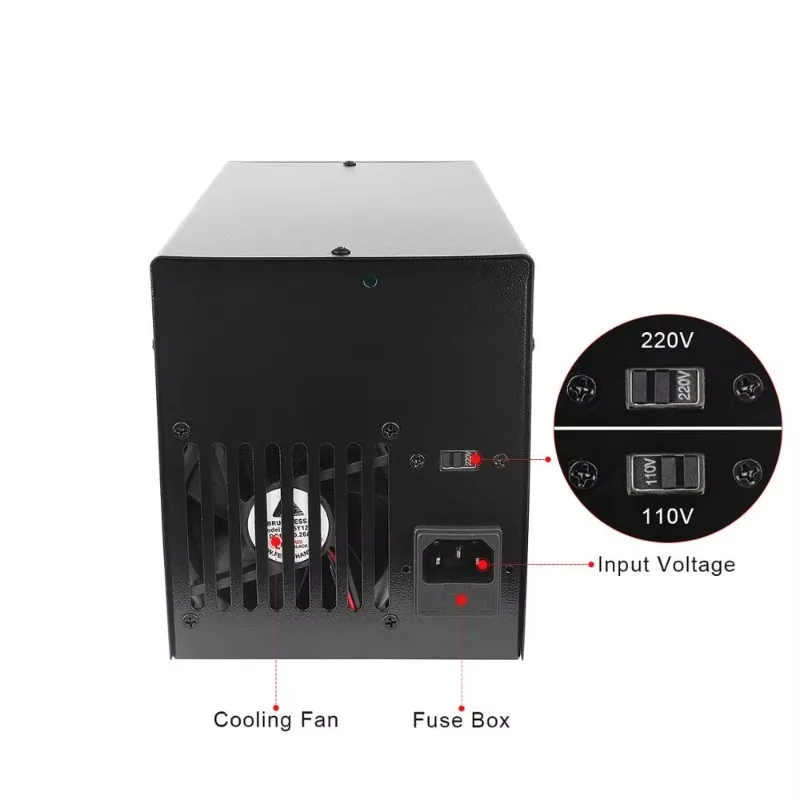 PS-605 LED Quatro Display Digital Comutação Ajustável 60V 5A DC Fonte de Alimentação Variável para Banco de Laboratório