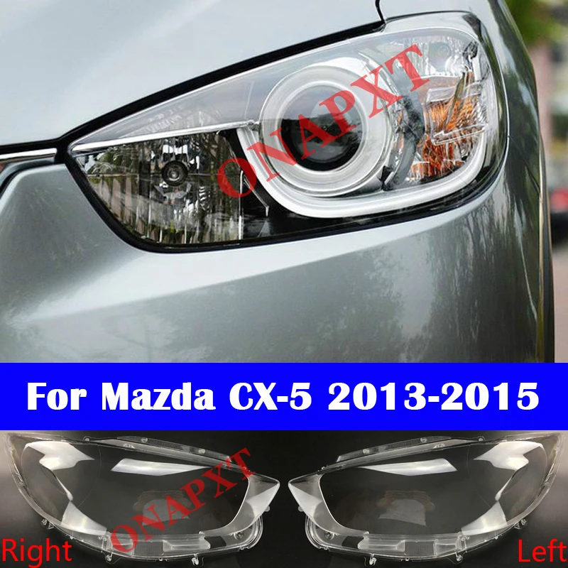 

Стеклянная крышка для автомобильных фар для Mazda CX-5 CX5 2013-2015, прозрачный корпус фары, абажур для переднего освещения