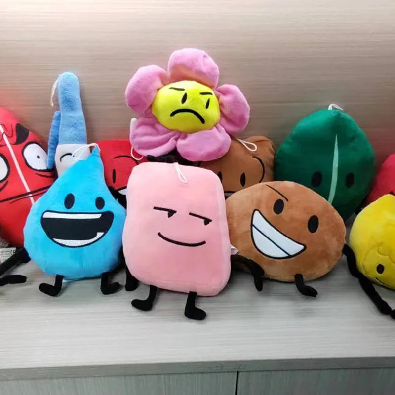Battle For Dream Island Plush ของเล่น Bfdi Plushie ตุ๊กตาอะนิเมะ Leafy Firey ดอกไม้น้ํา DROP Bubble เค้กตุ๊กตาตัวเลขเด็กของขวัญ