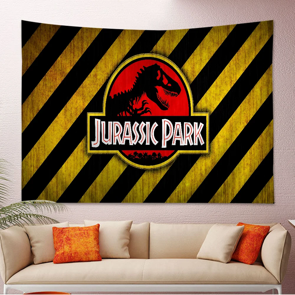 J-Jurassic P-Park Cartoon Tapestry Art Science Fiction Room Home Decor Wall Hanging Home Decor