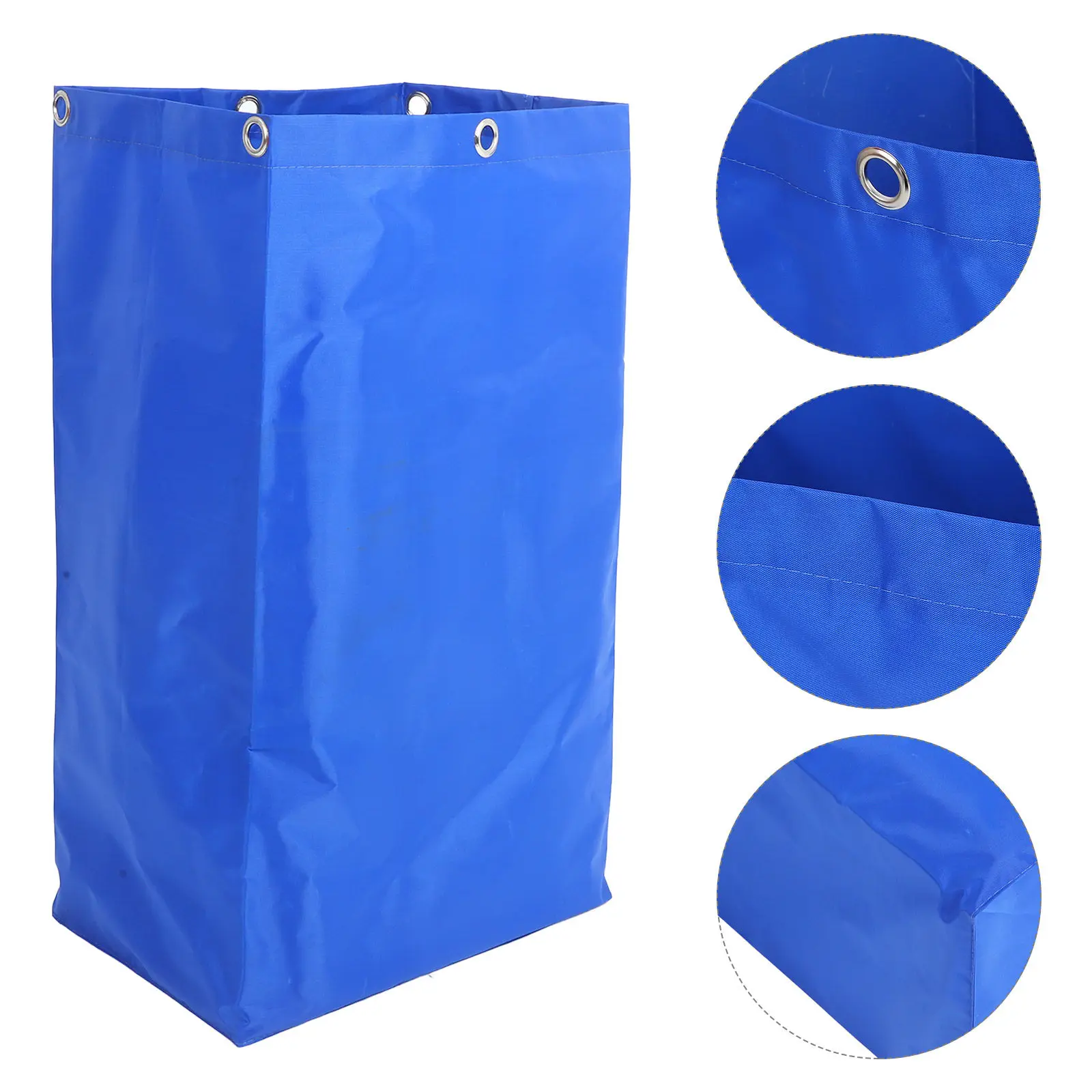 

Large Capacity Cleaning Cart Bag Durable Canvas Utility Cart Side Bag For Housekeeping Janitorial Supply Replacement
