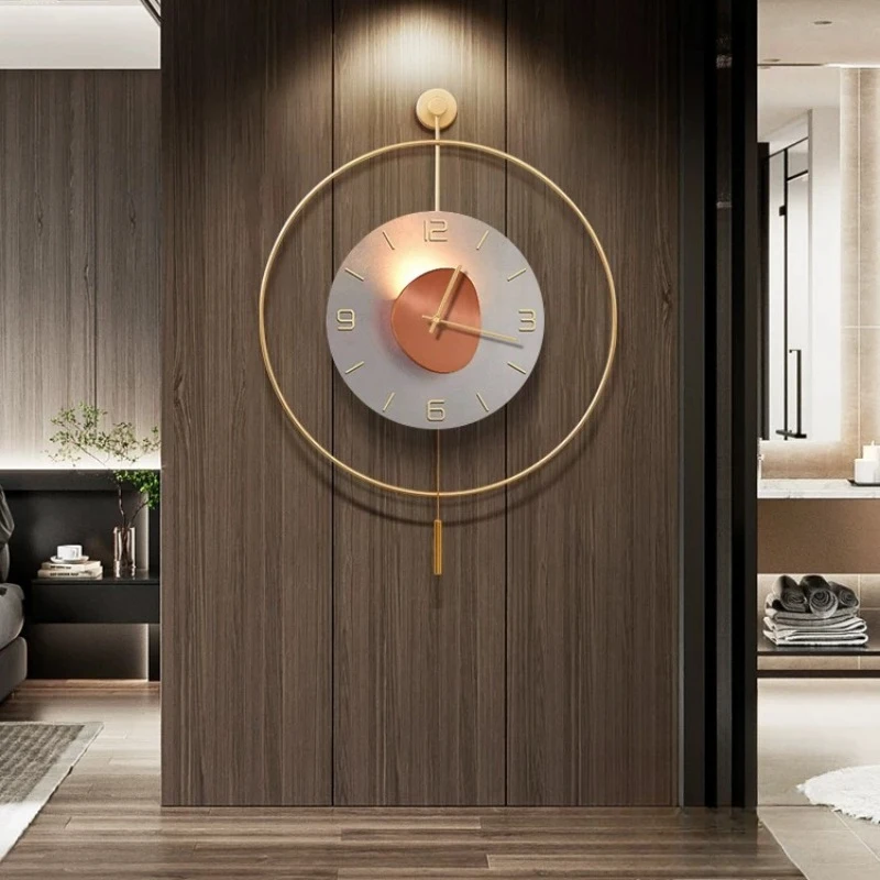Noiseless Modern Wall Clook Industerial Interior Nordic Wall Clook Seating Room Elegant Orologio Da Parete Home Decoration