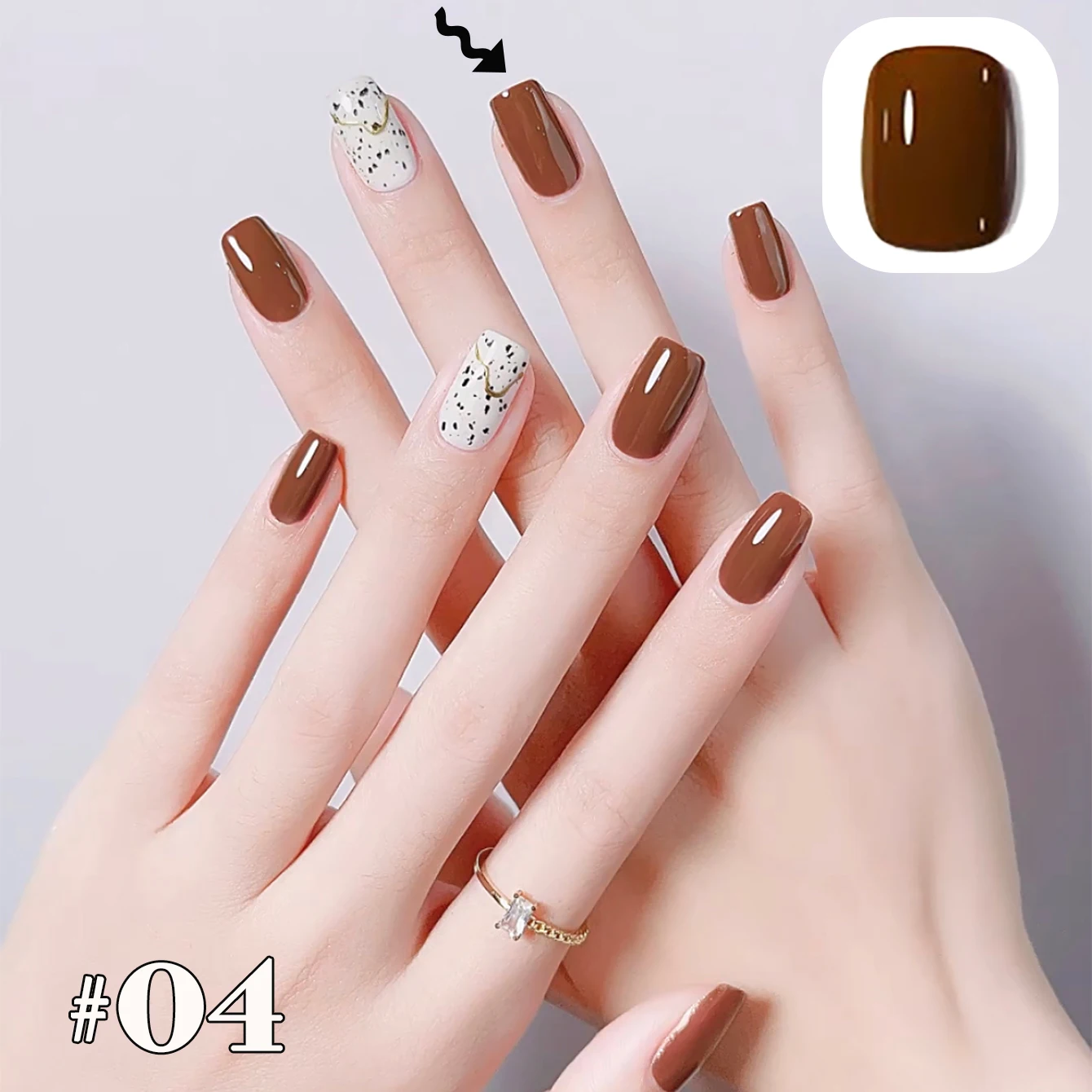 1 ชิ้น WS ยาทาเล็บเจลสีขาว ดำ น้ำตาล กาแฟ ช็อกโกแลต สำหรับฤดูใบไม้ร่วงและฤดูหนาว ยาทาเล็บเพื่อความขาว ยาทาเล็บยอดนิยม อุปกรณ์ทำเล็บ