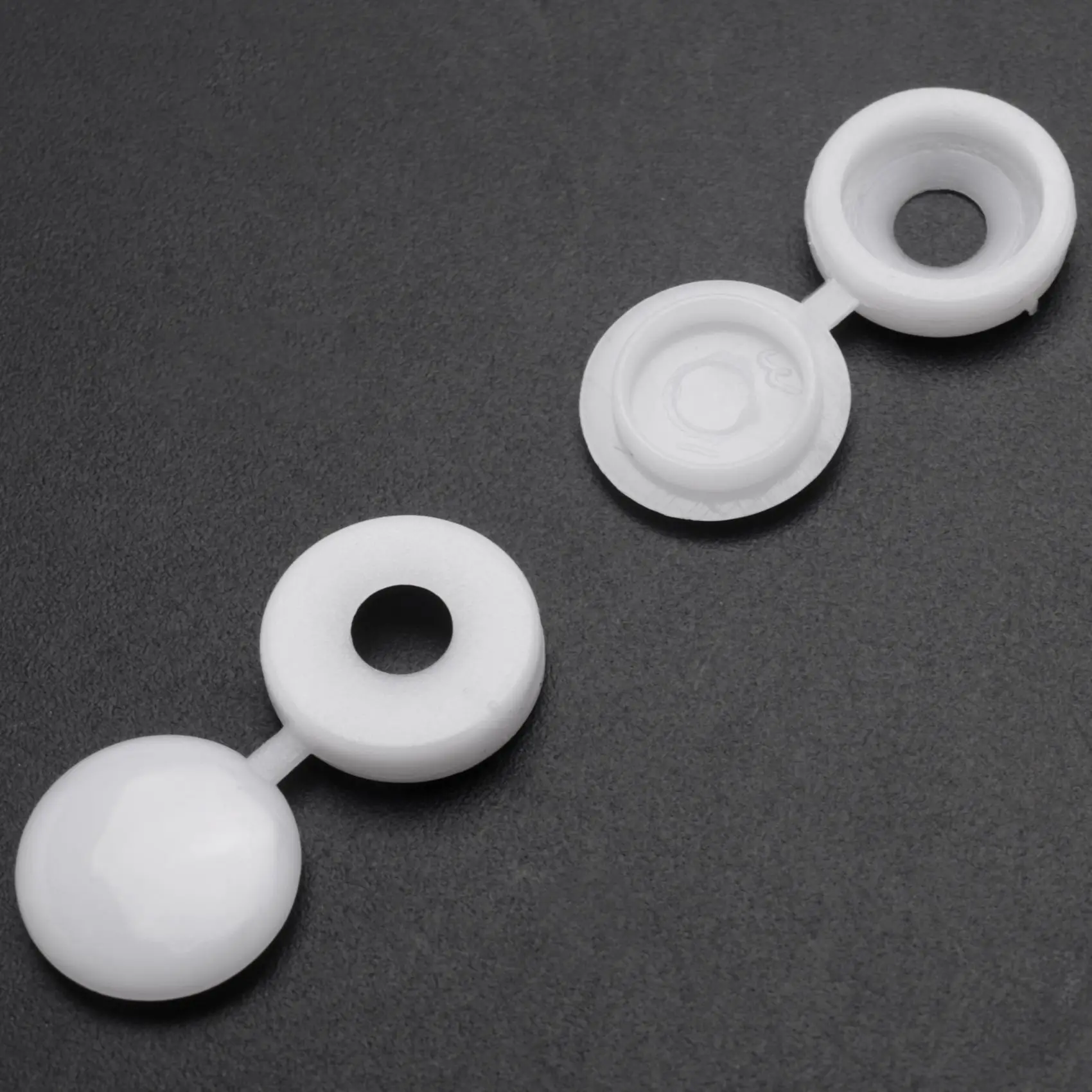 AA63 HOT 200 Pcs Screw Cap Plastic Hinged Screw Head Covers Screw Cover Caps Snap-On Decor