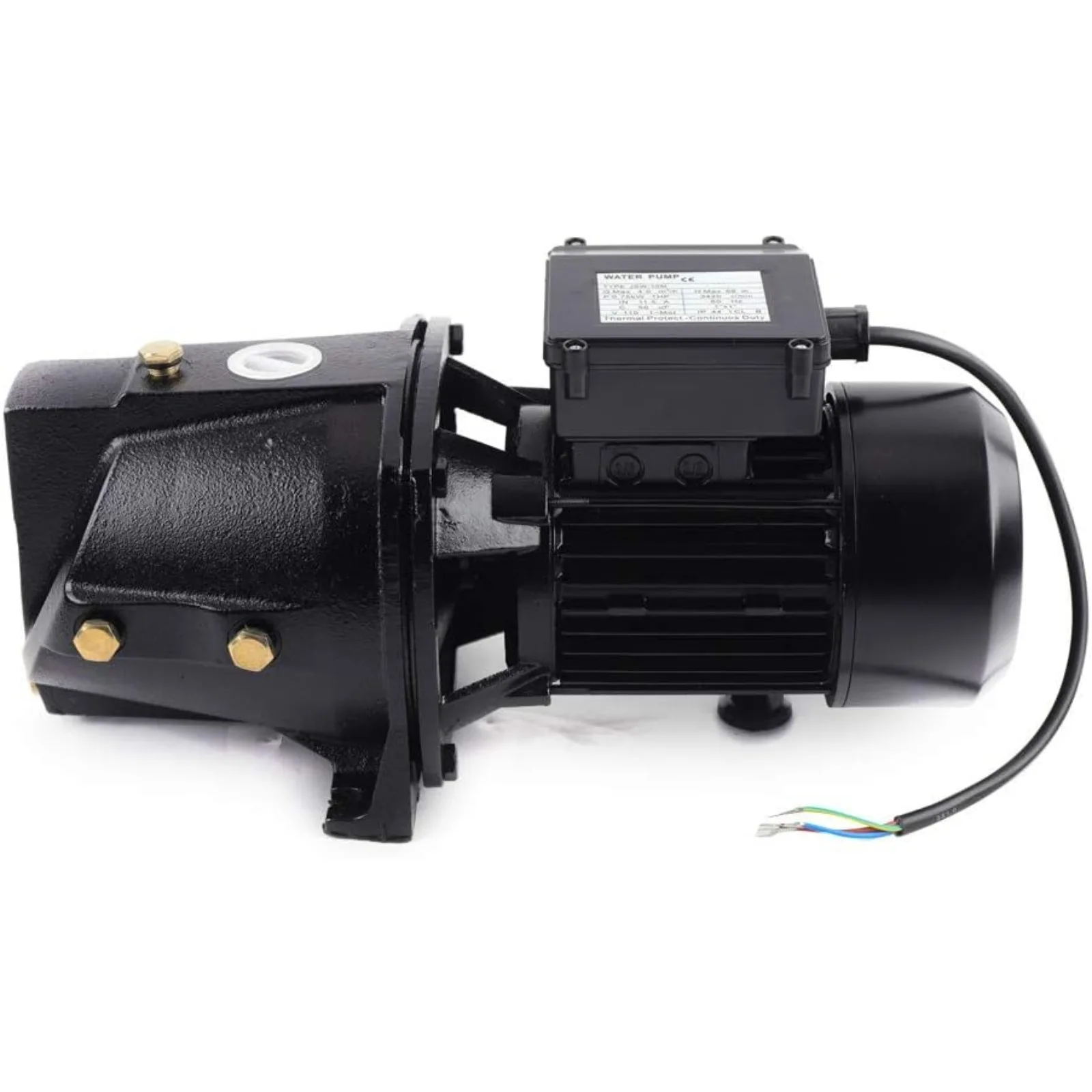 BYMAOCAR 1 HP 얕은 우물 제트 펌프(압력 스위치 포함), 1056.7G/h 고압 자체 프라이밍 워터 제트 펌프 750W