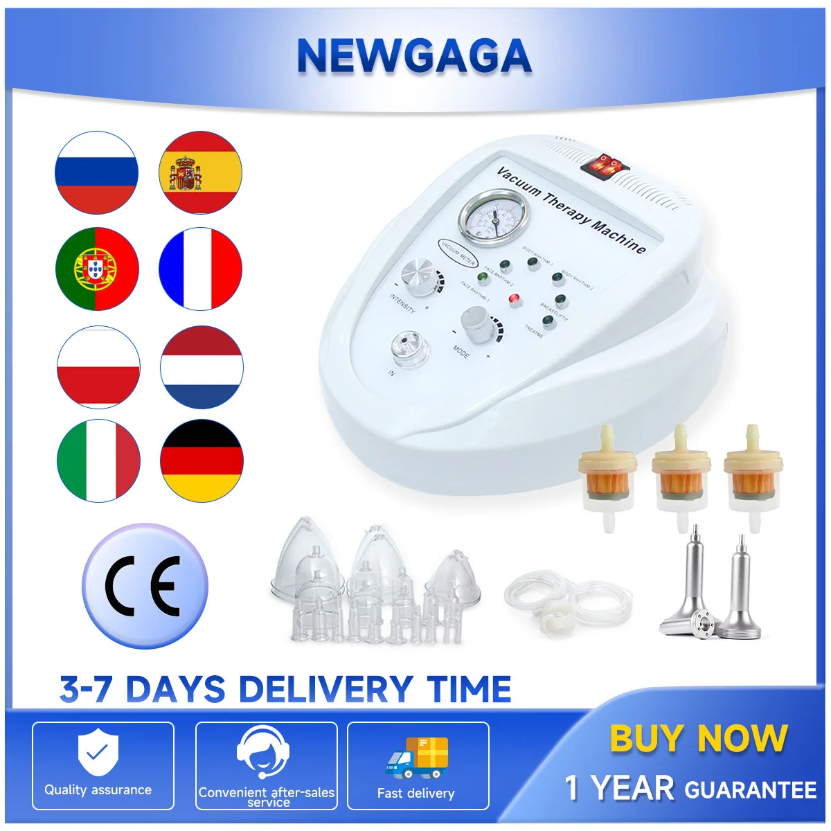 

NEWGAGA Vacuum Massage Face Lifting Machine Breast Enlargement Pump Cup Enhancer Massager Body Shaping Butt Lift Beauty Device