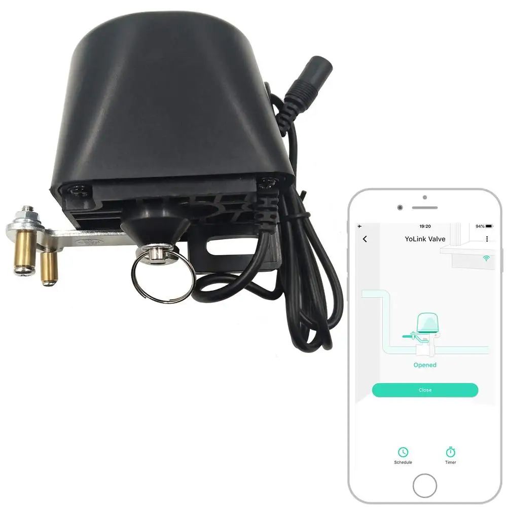 Smart LoRa Water Gas Valve Shutoff Timer Voice Control Compatible