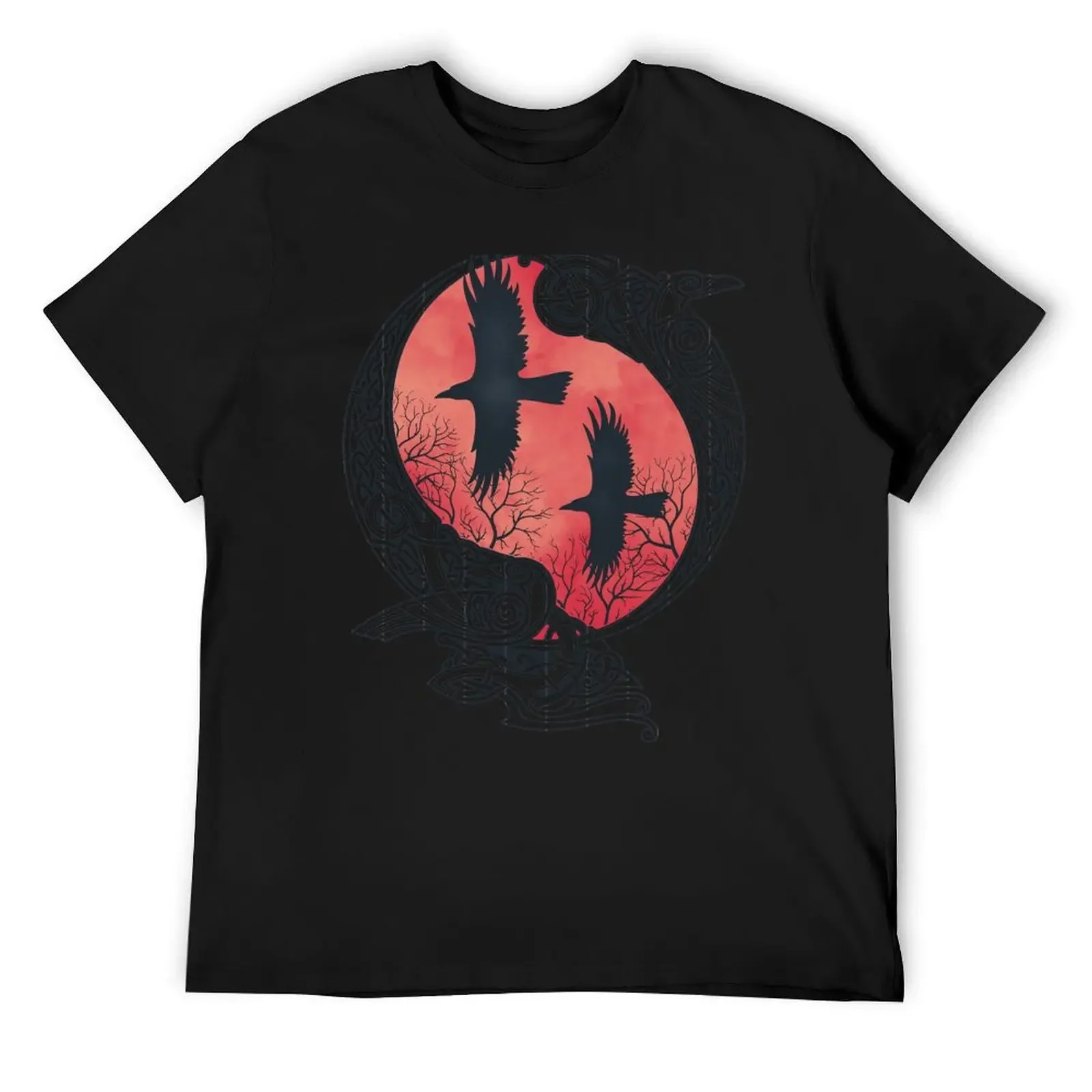 

HUGIN&MUNIN T-Shirt oversizeds T-shirts oversize anime clothes mens cotton t shirts
