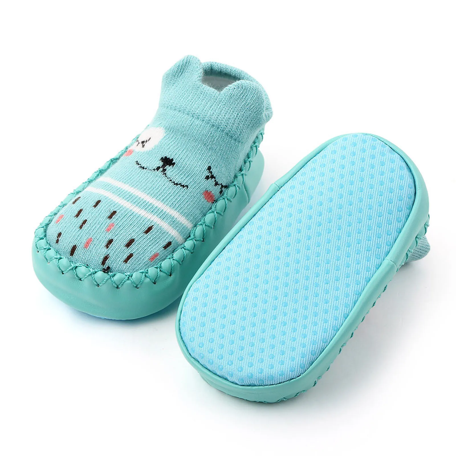 

Baby Socks Slippers with Rubber Soles Girl Boy Infant Newborn Children Floor Socks Shoes Anti Slip Soft Sole Toddlers Indoor