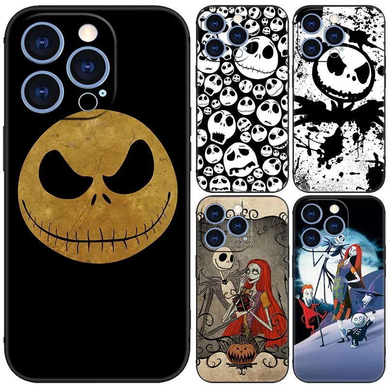 Jack Skellington Black Phone Case For Honor 200 90 Lite X7B X6 X8B X6A X6S X7A X8A X9A X9B X5 Plus 70 20Pro 10Lite Cartoon Cover